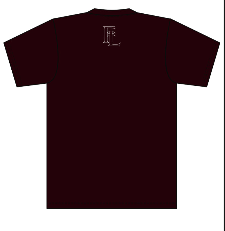 UFTL Baseball Short Sleeve Eagle Logo Shirt Maroon