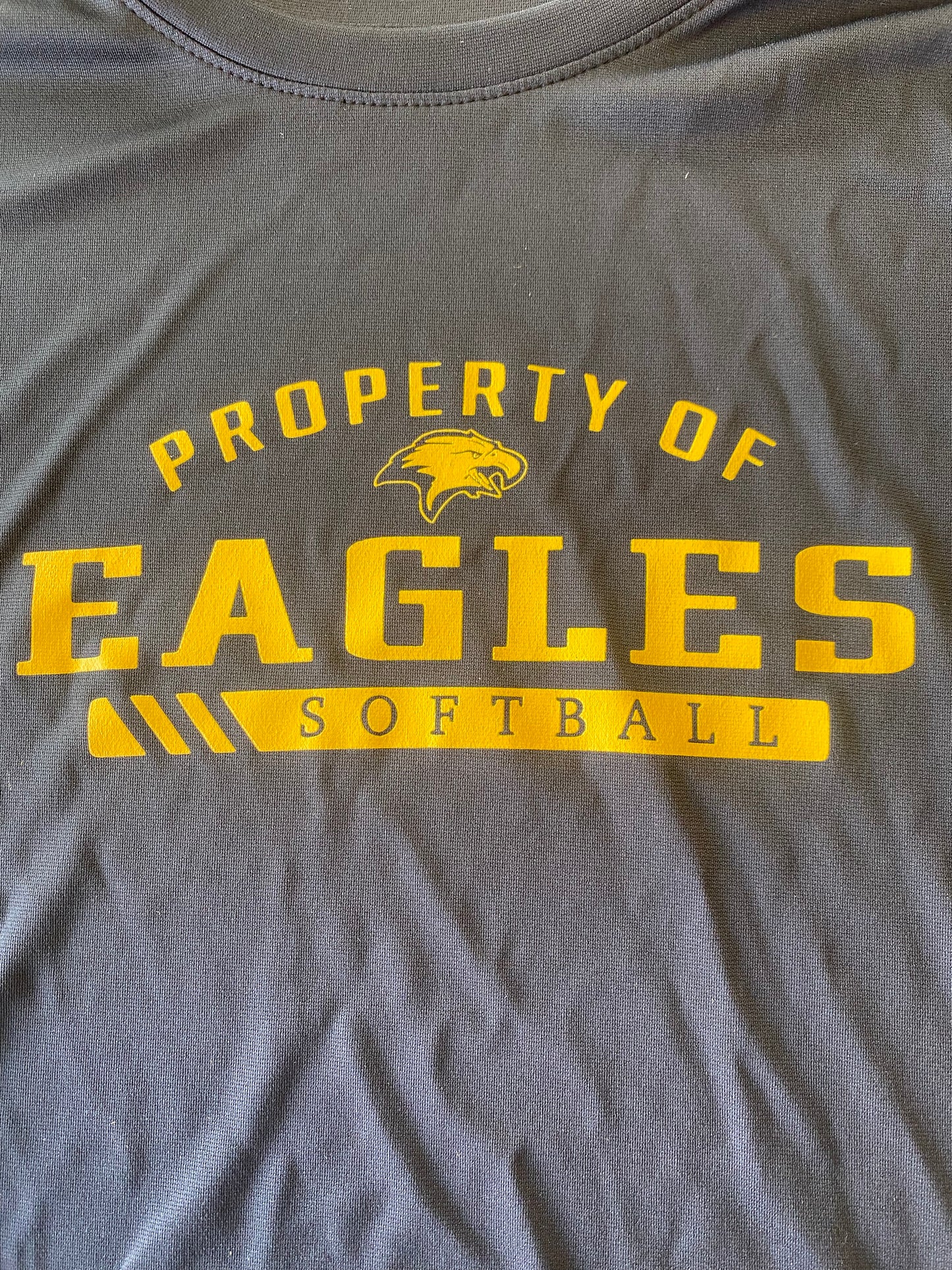 UFTL Softball Short Sleeve Property of Eagles T-Shirt Black