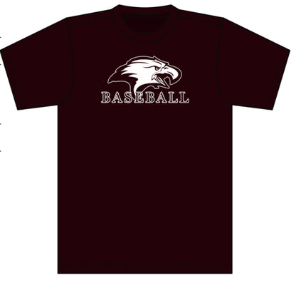 UFTL Baseball Short Sleeve Eagle Logo Shirt Maroon