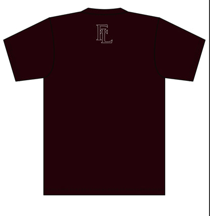 UFTL Baseball Short Sleeve Eagle Logo Shirt Maroon